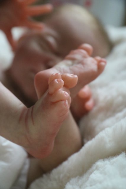 Спящая малышка Рози 2. Куколка реборн Виктории Вишни