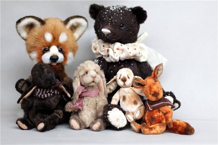 Зайки, авторские игрушки ручной работы Татьяны Матляк