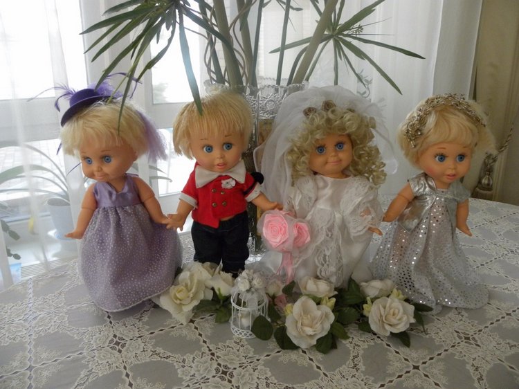 Продолжение свадьбы — Куклы Galoob Baby Face (Фейсинки): винтаж 90