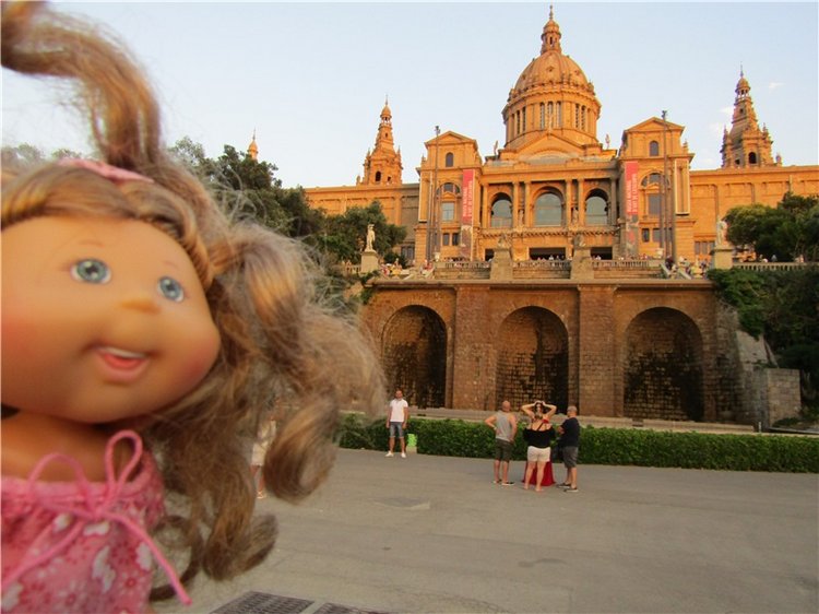 На вершине горы Монжуик в Барселоне