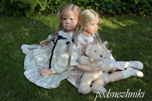 Летние девочки - редкие белокурые красавицы от Хильдегард Гюнцель для Walterhäuser Puppenmanufaktur