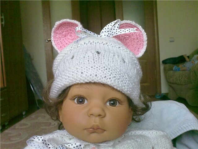 Костюм "Мышонок"- вязанная одежда для кукол