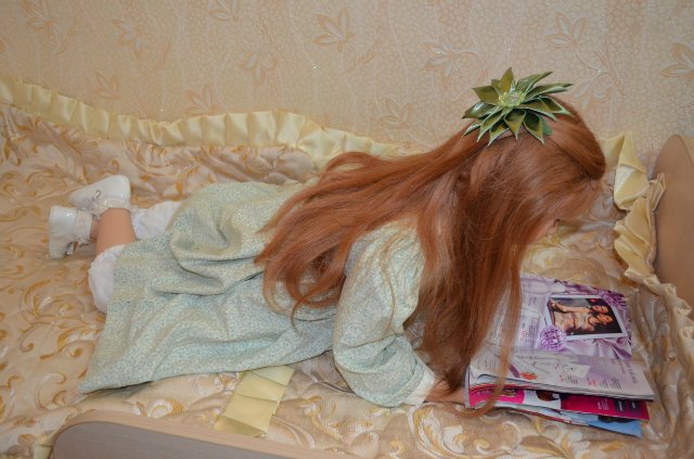 Люсинда, фарфоровая куколка Кристин Оранж