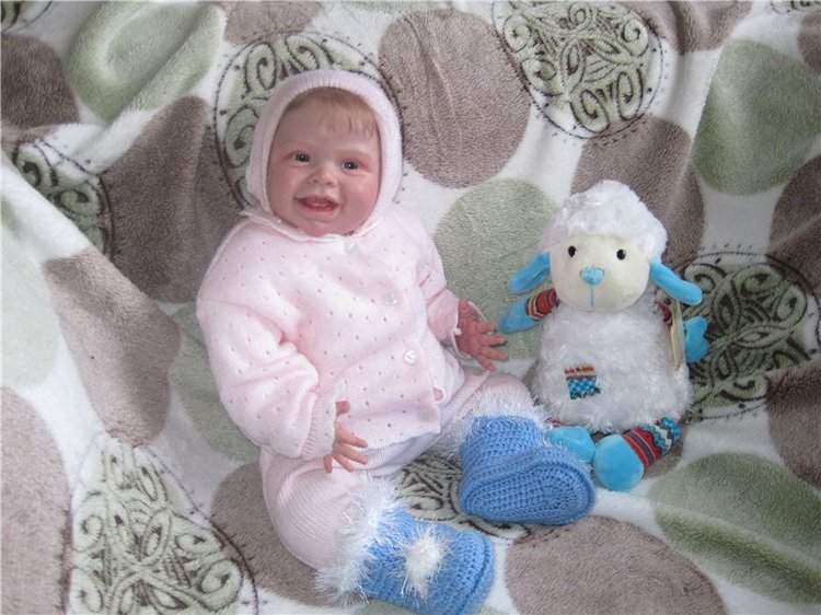 Милая улыбашечка Анечка. Кукла реборн Морозовой Анны (фото 4)