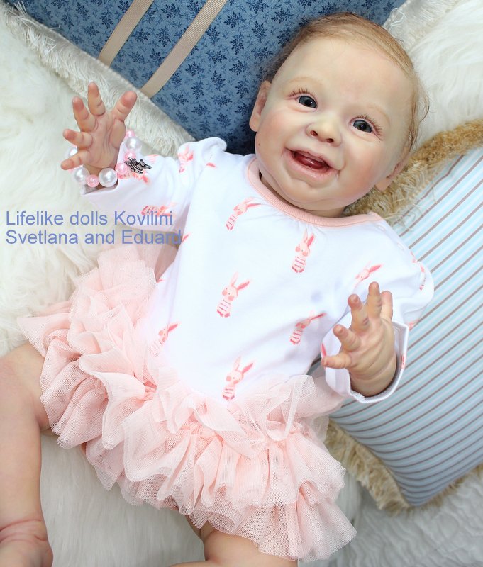На щечке родинка, а в глазах любовь! Варенька - кукла реборн Ковылиных Светланы и Эдуарда