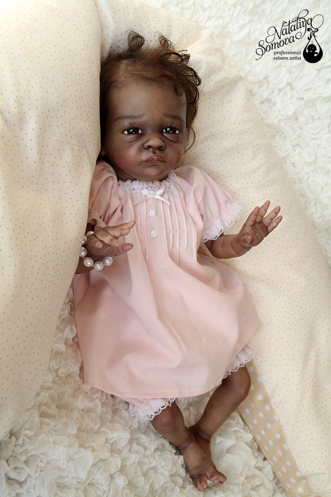 Эвелина. Шоколадка реборн Наталии Сомовой (фото 2)