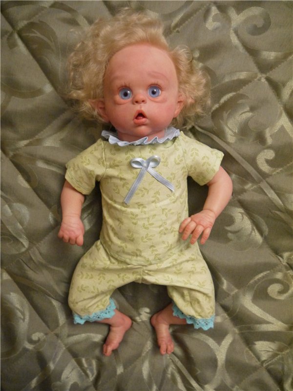 Малыш эльфик Василёк из молдика Офелия, кукла реборн Натальи Фединой, Baby-Zest (фото 7)