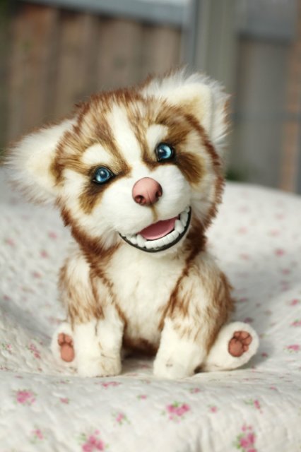 Шоколадный хаски Тофи | Бэйбики Шоколадный хаски Тофи — Авторские мишки Тедди и друзья: фото (фото 8)