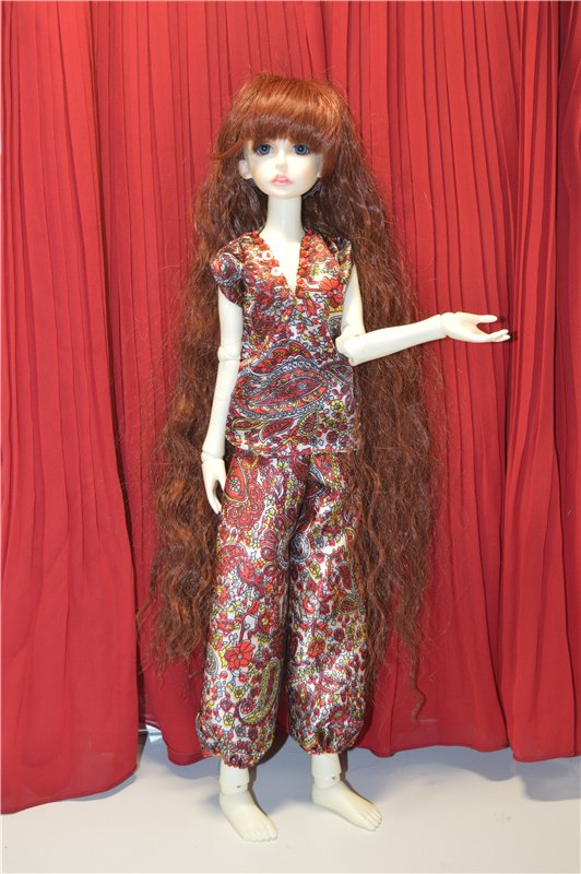 Красный пейсли | Бэйбики Красный пейсли — Одежда и обувь для кукол своими руками: фото