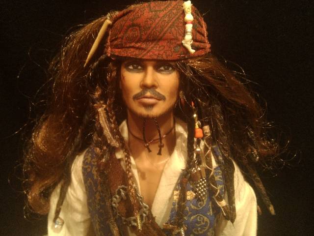 Джек Воробей ооак - портретная кукла (фото 8)