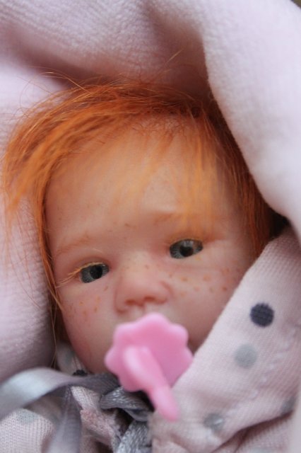 Манюня мини кукла-реборн Элины Кудрвцевой