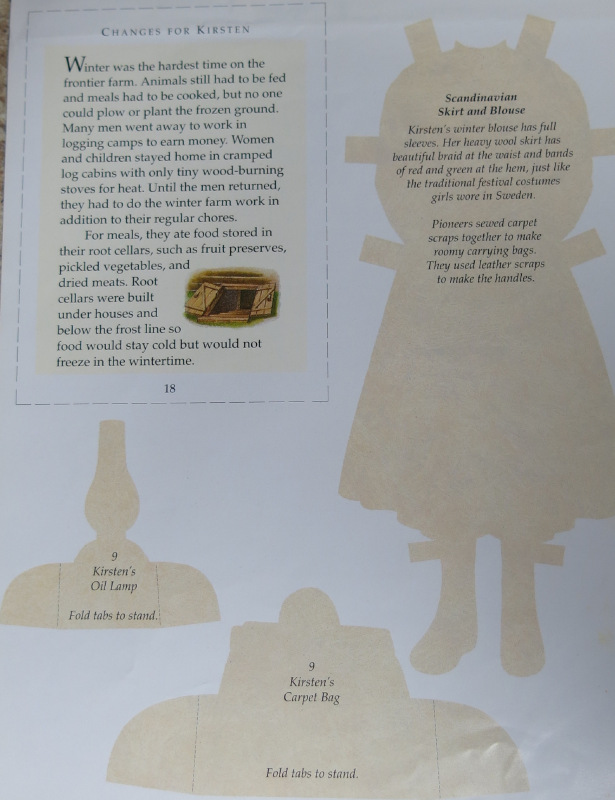 1.1 American Girl Бумажные куклы: Кирстен | Бэйбики 1.1 American Girl Бумажные куклы: Кирстен