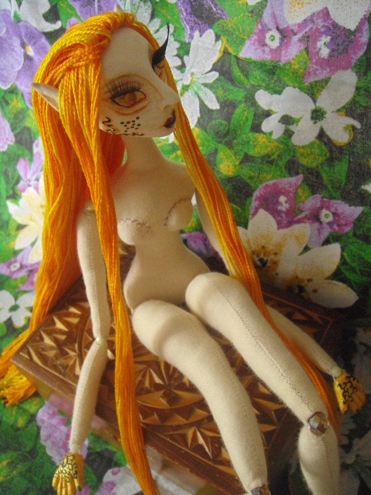 Кукольный эксперимент 4: кукла в смешанной технике