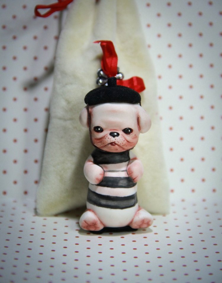 Фарфоровые щенки — Лепка авторских игрушек и папье (фото 4)