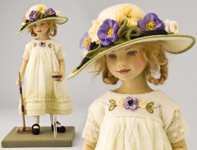 Валянные куклы из шерсти Мэгги Яконо, Maggie Iacono dolls