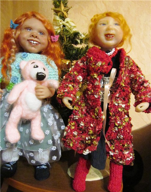 Кристина и Марийка, авторские куклы Ирины Кондрашовой (фото 2)