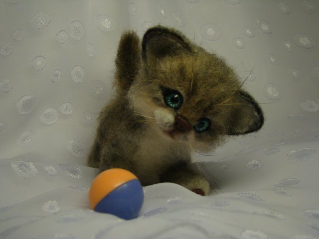 Сибирячок. Авторская игрушка валянием из шерсти Ольги Чернухо