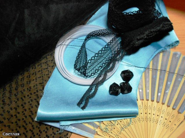 Реставрация Будуарной антикварной куклы. Часть третья. Финал. Бонус: МК шляпка и веер (фото 7)