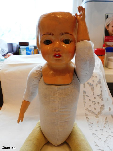 Реставрация самых ранних антикварных кукол Effanbee, 1912 год. + БОНУС, поработаем с кракелюром