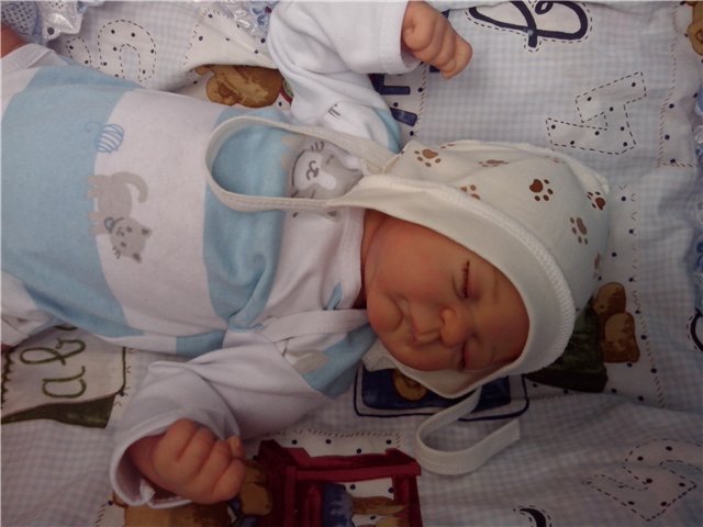 Маленький малыш реборн Андрейка, молд Жульен