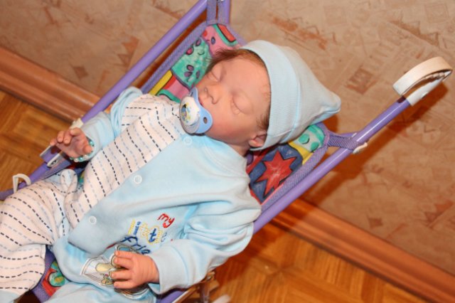 Спящий малыш реборн Мартин (фото 7)