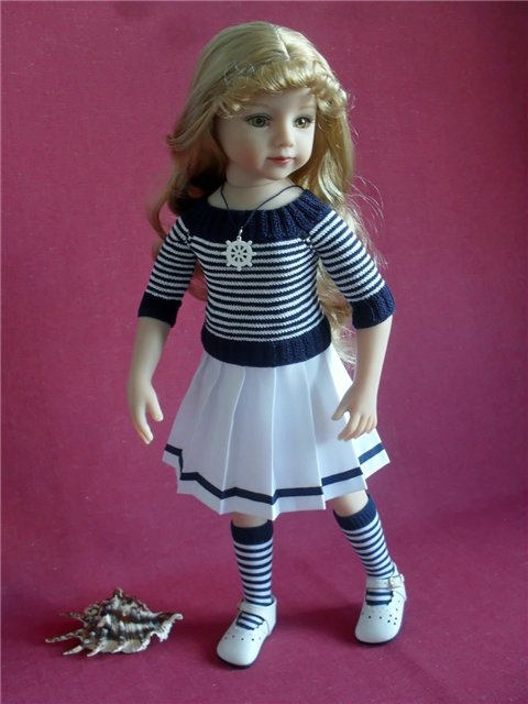 Морские мотивы ушедшего лета и куклы "Maru and friends"