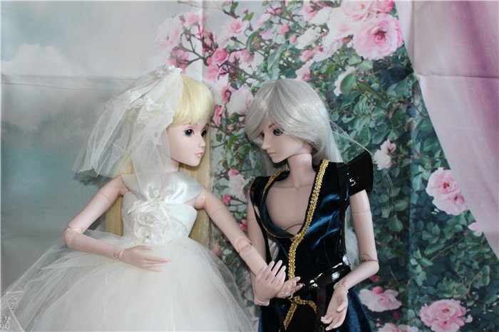 Принц-воин с невестой. Шарнирные куклы "Звезды подиума" новой волны