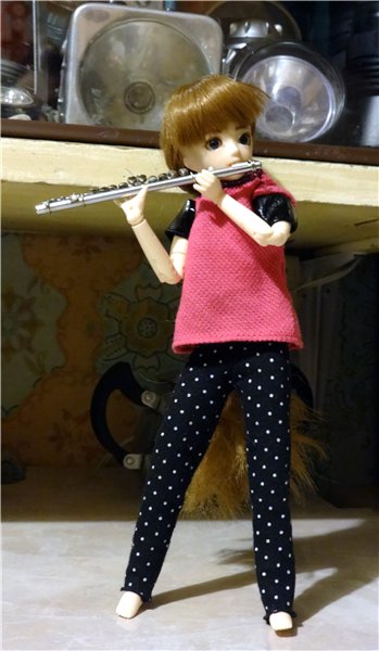 Девочка и флейта — Куклы и тела Obitsu (Обитсу): 1/6 (фото 5)