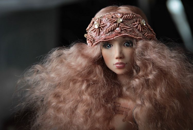 Новый парик для Роуз — Авторские шарнирные куклы своими руками: лепка (фото 5)