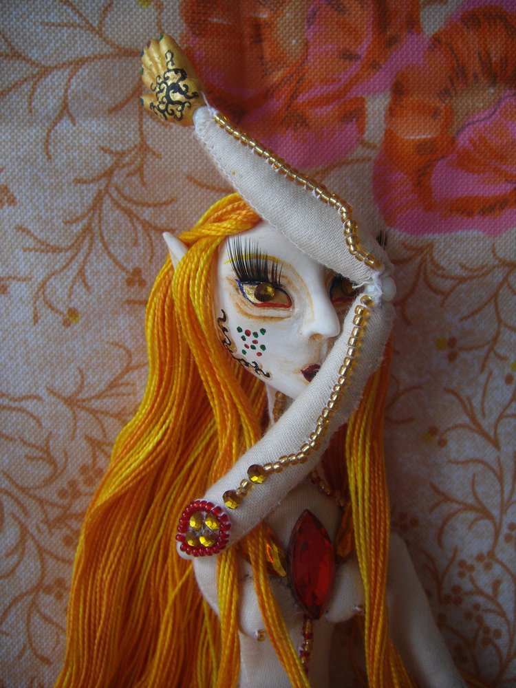 Кукольный эксперимент 4.1: кукла в смешанной технике. Отделка тела