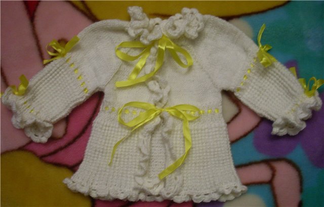 Вязанная кофточка для моей Машульки