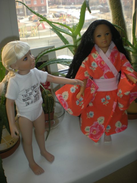 Амин линь и новое кимоно, куколки компании unimax дизайнер Heidi Ott