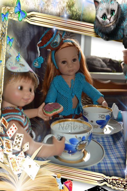 Глава, в которой пьют чай как ненормальные. Кукла Gotz Ханна с собачкой 2013 (фото 9)