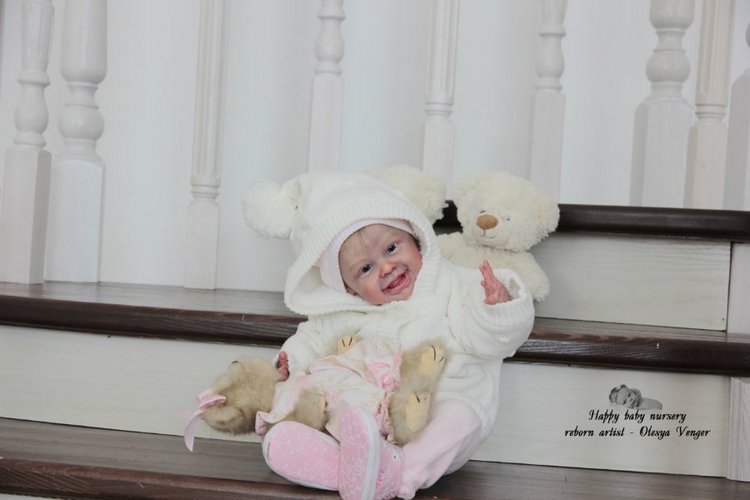 Мой солнечный лучик, моя радуга, мое счастье, моя Милена, Миленочка, Милеша. Кукла реборн Олеси Венгер