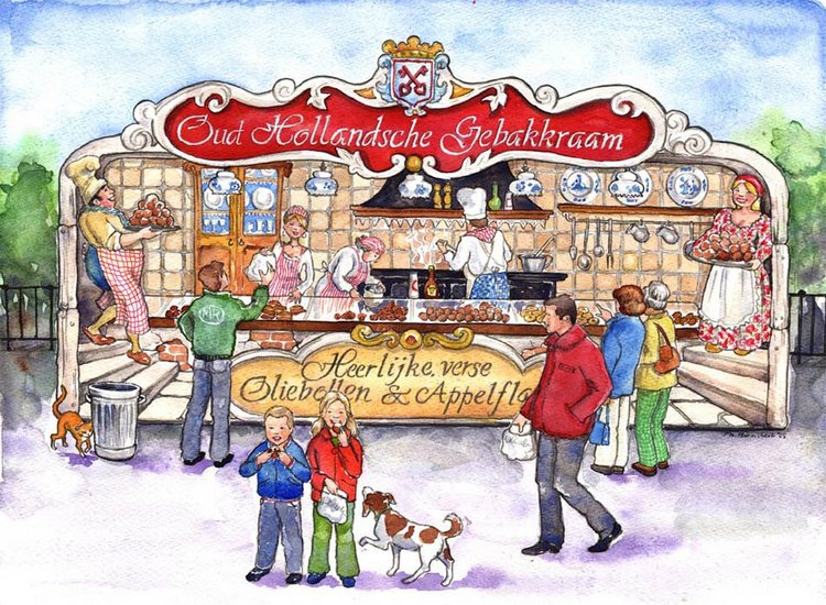 Новогодние рецепты: Голландские пончики - Oliebollen