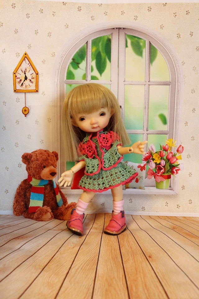 Долгожданная Дрюшечка или первый опыт фотографирования с фоном