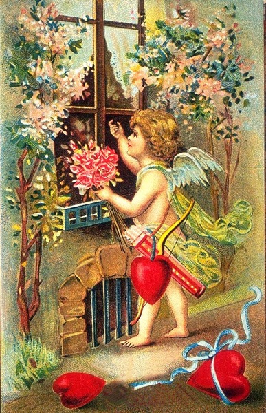 Старинные открытки с Денем Святого Валентина | Бэйбики Старинные открытки с Денем Святого Валентина