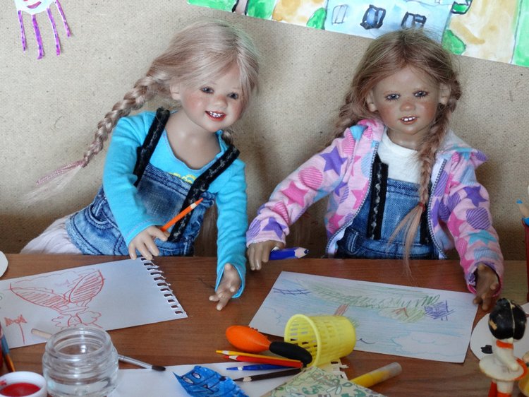 Девочки рисуют — Куклы Annette Himstedt (Аннетт Химстедт): коллекционные