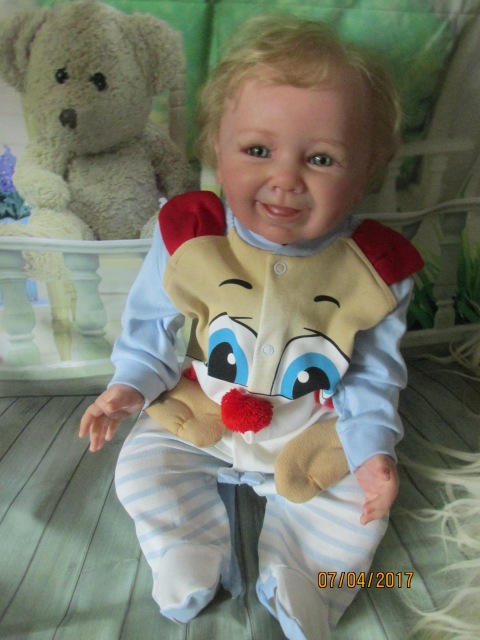 Кукла реборн Вениамин из молда Моритц от Линды Шеррер (фото 10)