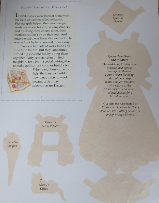 1.1 American Girl Бумажные куклы: Кирстен | Бэйбики 1.1 American Girl Бумажные куклы: Кирстен