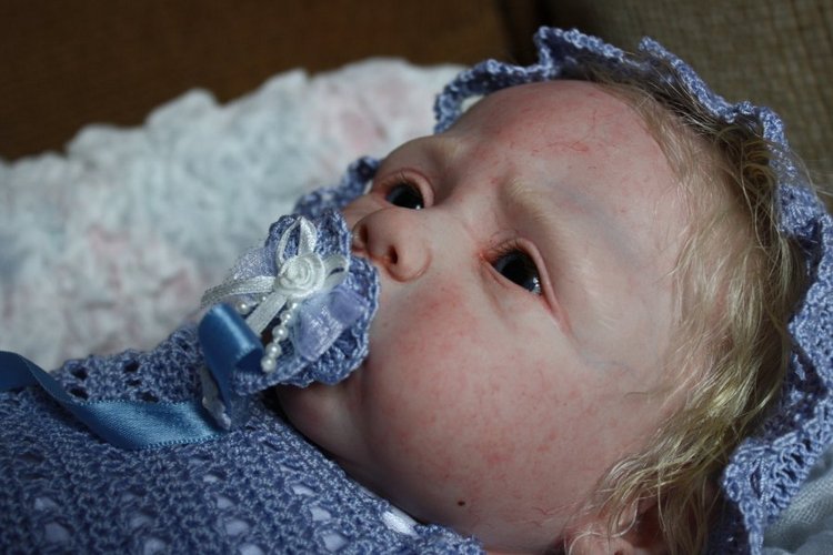 Куклы Реборн. Малышка в голубом (фото 10)