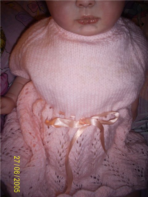 Мой первый вязальный опыт,после долгого перерыва... Для куклы реборн (фото 8)