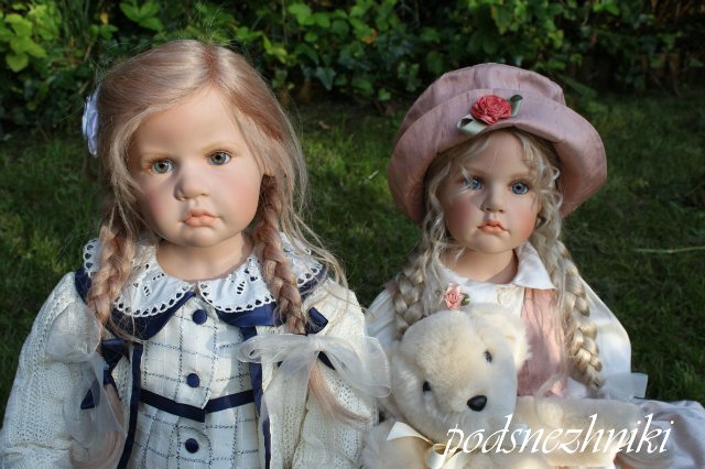 Летние девочки - редкие белокурые красавицы от Хильдегард Гюнцель для Walterhäuser Puppenmanufaktur
