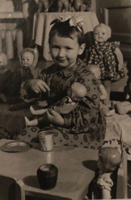 Винтажные детские фотографии с куклами 20-60-х годов 20 века (фото 5)