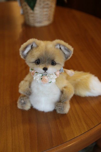 Лисенок по имени Людвиг, игрушка ручной работы (фото 4)