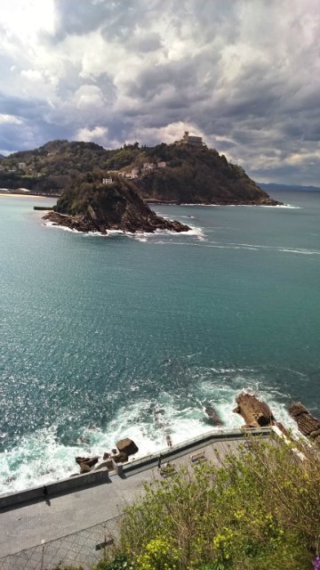 Пегий пёс, бегущий краем моря