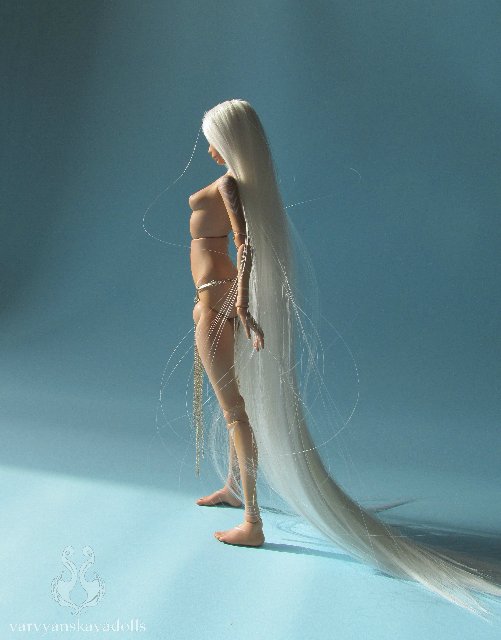 Шарнирная кукла Мизэ - белое солнце