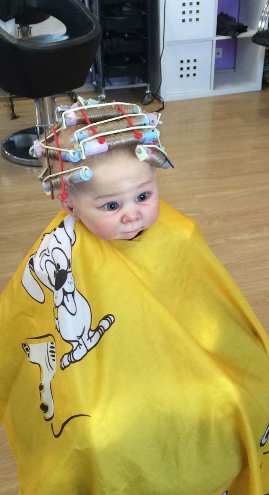 Лизонька. Маленькая шалунья. Кукла реборн Наталии Коноваловой