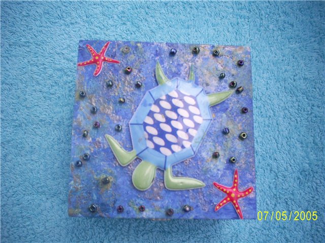 Шкатулка своими руками "Морское Дно" (фото 5)