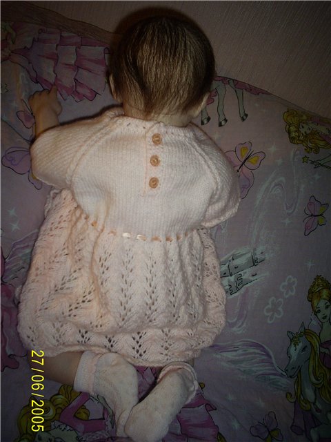 Мой первый вязальный опыт,после долгого перерыва... Для куклы реборн (фото 3)